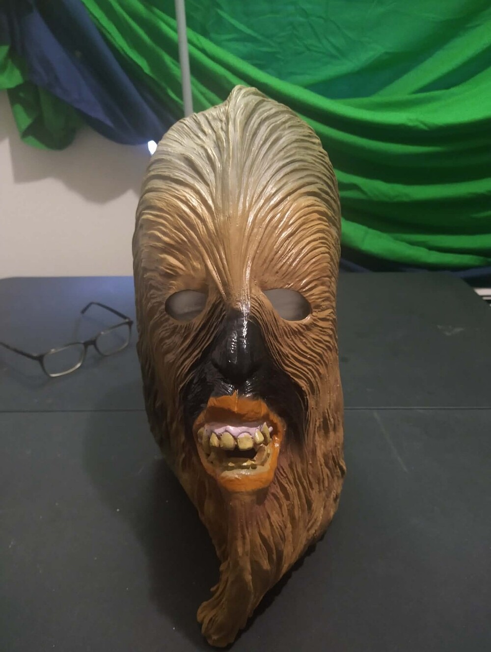 Star Wars Chewbacca Mask 2010 Rubies Full Head Wookiee Costume Adult Brown